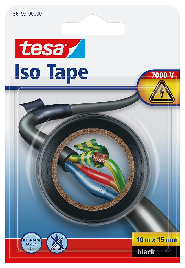 Image of TESA Insulating Tape - 1 pc(s) - Black - PVC - 6 V - Blister - IEC...