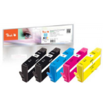 Peach PI300-619 inktcartridge 5 stuk(s) Compatibel Normaal rendement Zwart, Cyaan, Magenta, Geel