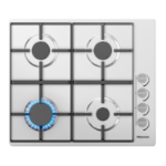 Hisense 60cm 4 Burners Gas Hob - Stainless Steel