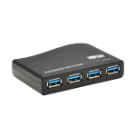 Tripp Lite U360-004-R-INT 4-Port USB-A Mini Hub - USB 3.x (5Gbps), International Plug Adapters