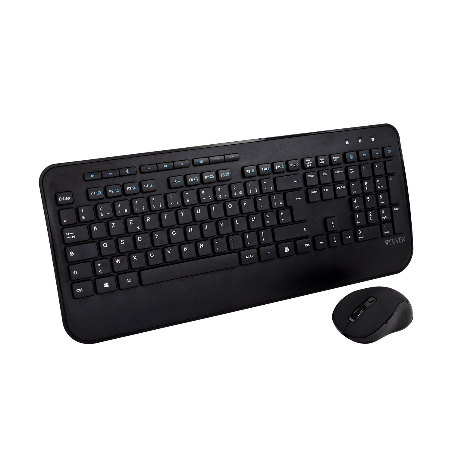 Image of V7 CKW300FR Full Size/Palm Rest French AZERTY - Black,...