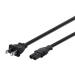 Monoprice 7674 power cable Black 180" (4.57 m) NEMA 1-15P C7 coupler