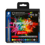 Staedtler Pigment Arts Brush Pen Basic Colors felt pen Multicolour 12 pc(s)