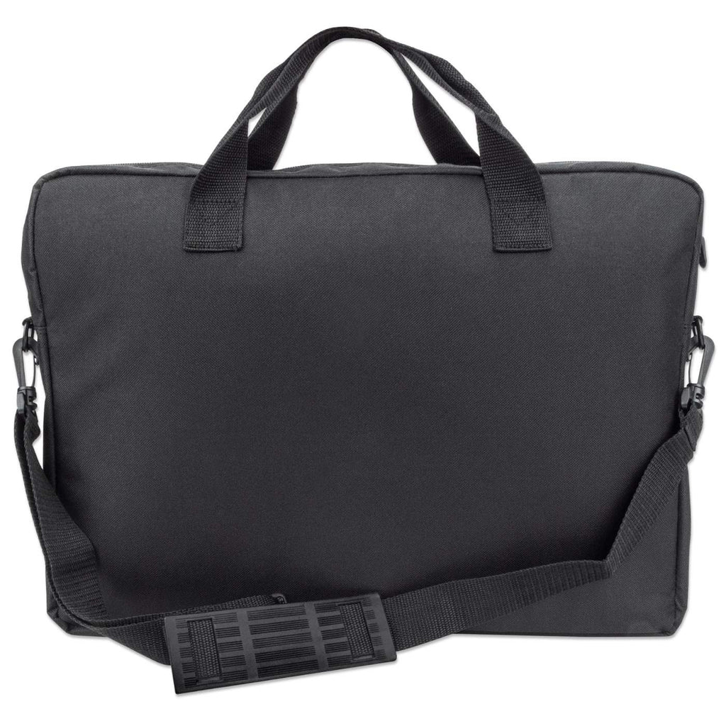 Manhattan-London-Laptop-Bag-17-3---Top-Loader--Black--LOW-COST--Accessories-Pocket--Shoulder-Strap--removable---Notebook-Case--Three-Year-Warranty