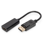 Digitus AK-340400-001-S video kabel adapter 0,15 m DisplayPort HDMI Zwart