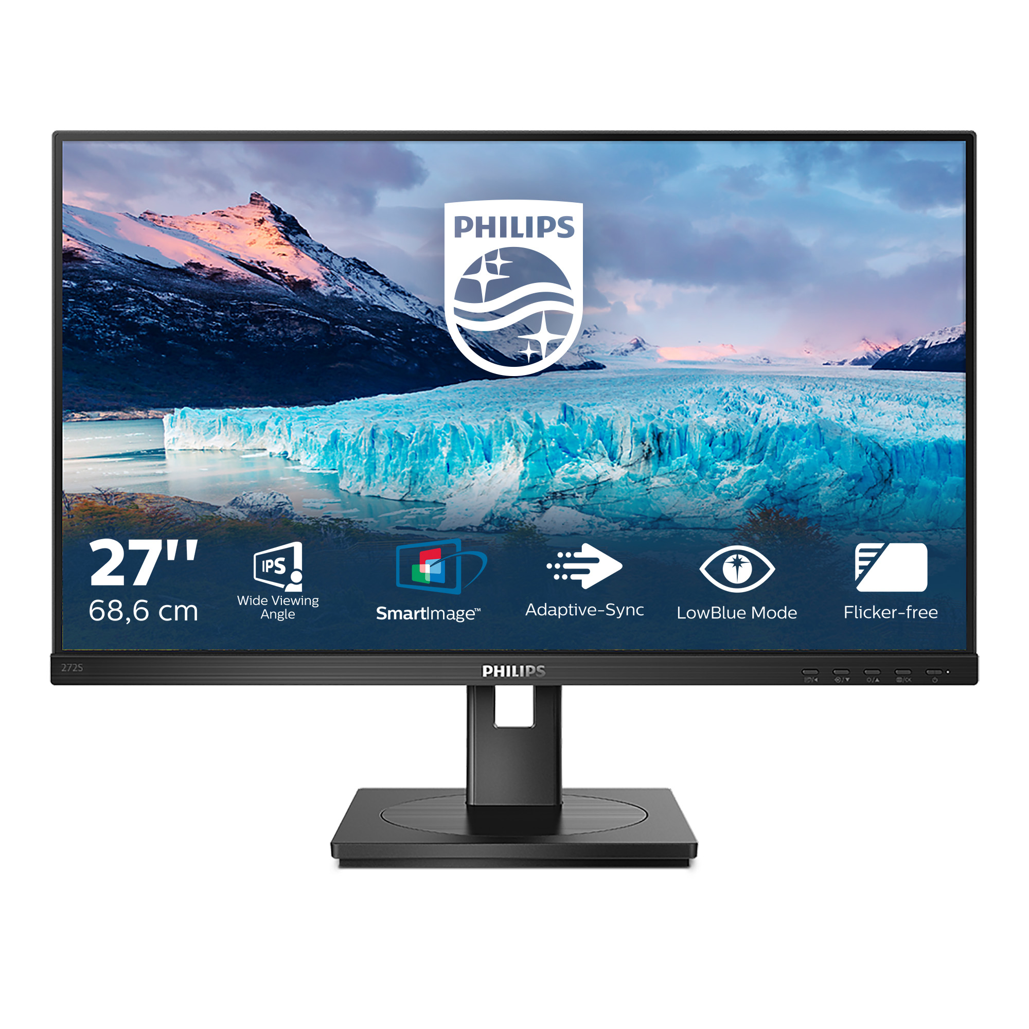 Philips Black S Line 272S1ae/00 Computer Monitor 68.6 Cm (27") 1920 X 1