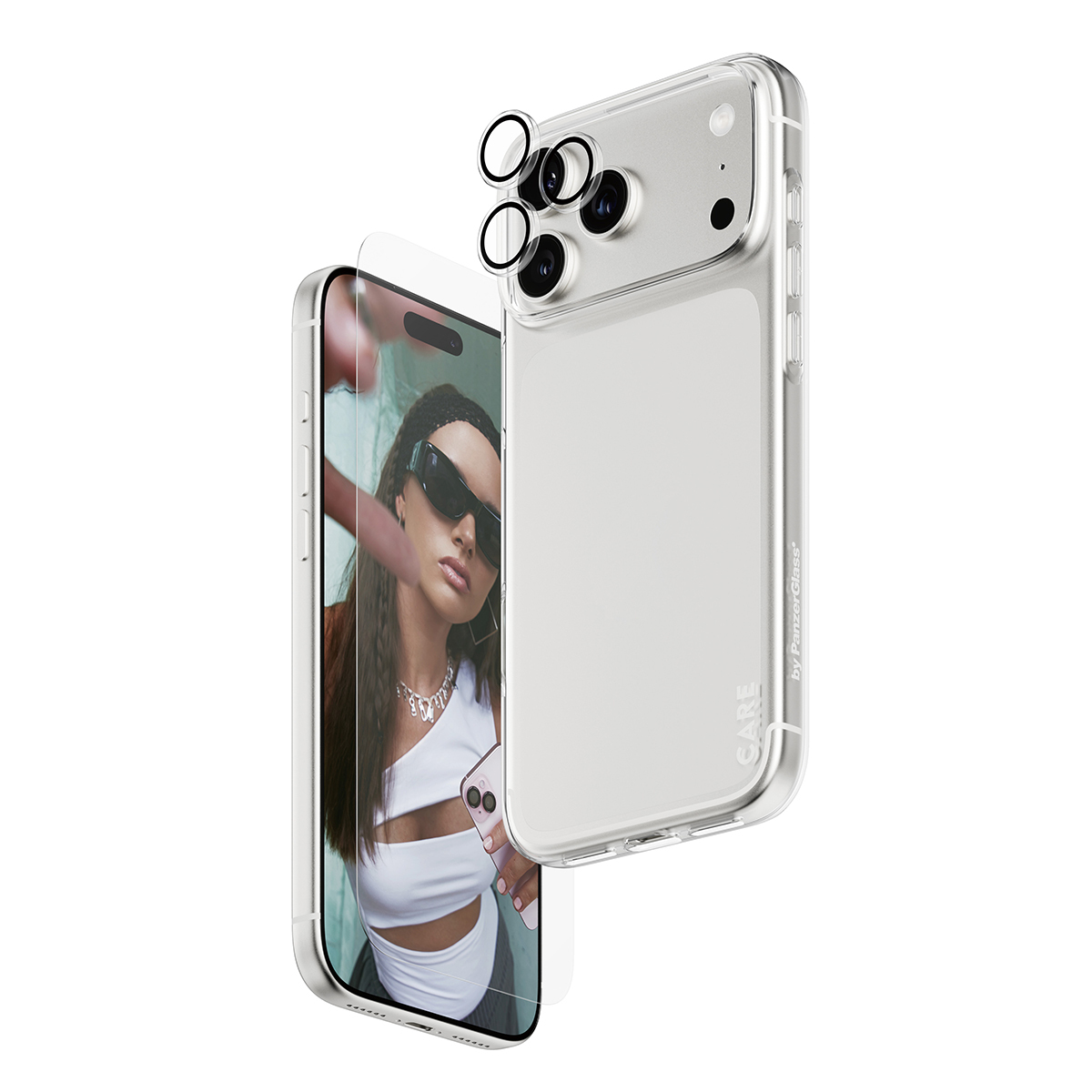 PanzerGlass SAFE. | CAREâ„¢ by Â® 3-in-1 Combo Bundle iPhone 17 Pro Max