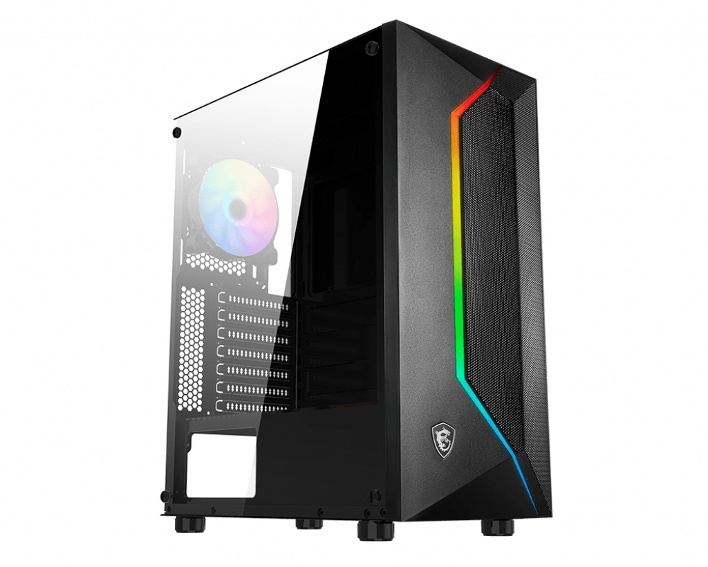 Image of MSI MAG VAMPIRIC 100R 'V100R' Mid Tower Gaming Computer Case...
