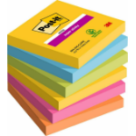 Post-It 7100265522 note paper Square Blue, Green, Orange, Pink, Yellow 90 sheets Self-adhesive