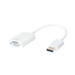 LogiLink CV0059B video cable adapter 0.15 m VGA (D-Sub) DisplayPort White