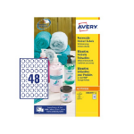 Avery L4850REV-25 self-adhesive label Round White 1200 pc(s)