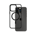 PanzerGlass CARE by ® Flagship Case Transparent Urban Combat w. Black MagSafe iPhone 15 Pro Max