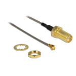 DeLOCK 88816 coaxial cable MHF (I-PEX) RF SMA Black