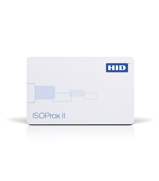 ISOProx II non programmed  card with gloss front/back,  no printed number or slot punch thumbnail