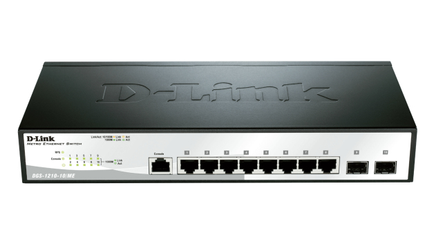 D-Link DGS-1210-10/ME 8-Port Gigabit 1U Network Switch