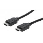 Manhattan HDMI 4K@30Hz Cable, 2m, Suitable for ALL 1080p/HD and Majority of 4K Uses (Check Your System 4K Specification to Be Sure), Black, High Speed, Lifetime Warranty, Equivalent to HDMM2M