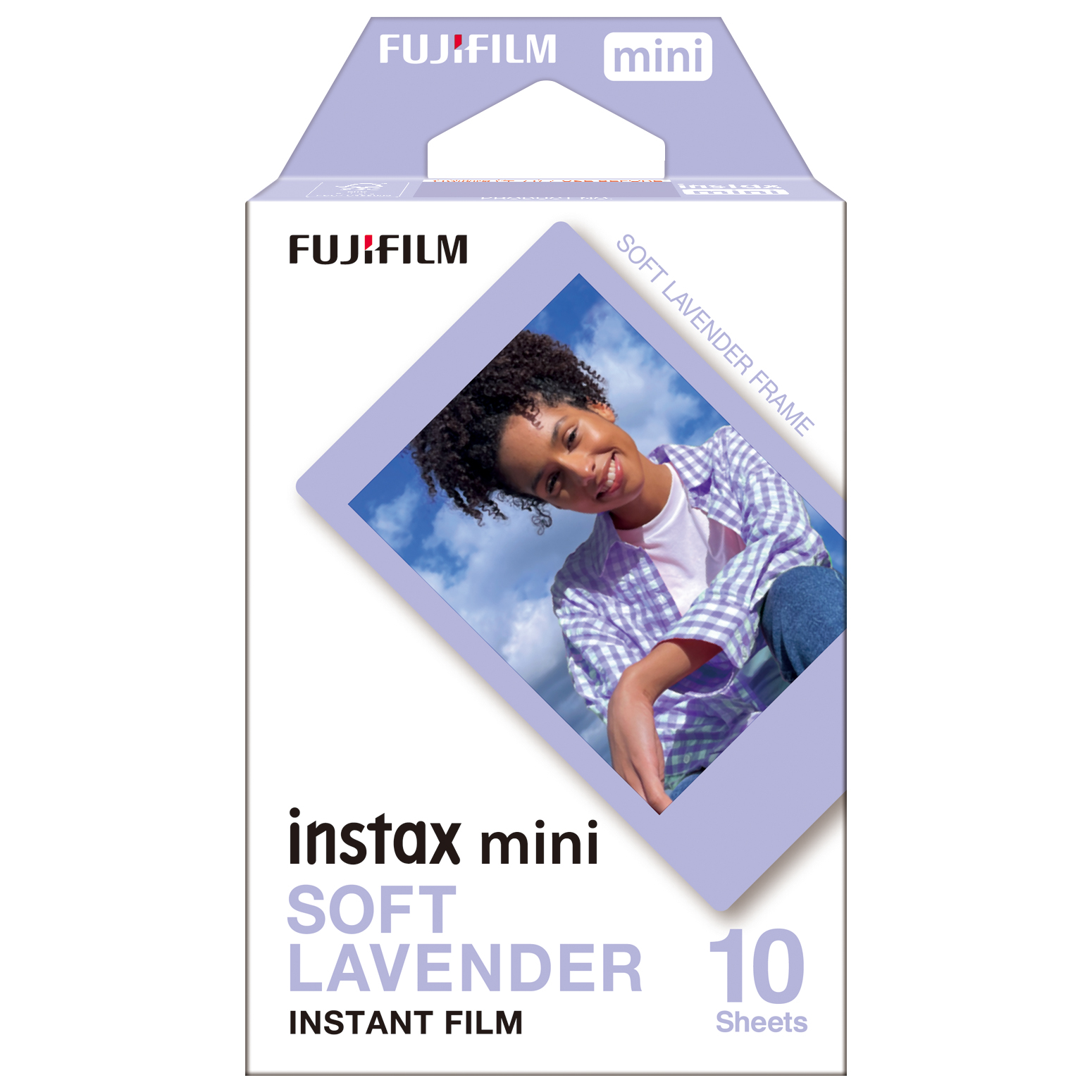 Image of Fujifilm Instax Mini Soft Lavender Photo Film - 10 Shot Pack