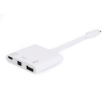 Equip USB Type C to Mini DisPlayPort Female/USB A Female/PD Adapter