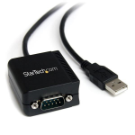 StarTech.com ICUSB2321FIS cable gender changer DB-9 USB A Black