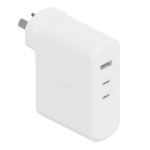 Cygnett PowerMaxx 100W Multiport GaN Wall Charger - White(CY4373PDWCH), 1x USB-A (18W),2x USB-C PD(100W),Chargex 3 Devices, 2 Years Warranty