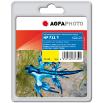AgfaPhoto APHP711Y inktcartridge 1 stuk(s) Compatibel Normaal rendement Geel