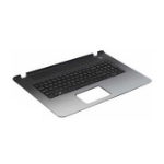 HP 809302-261 laptop reserve-onderdeel Behuizingsvoet + toetsenbord
