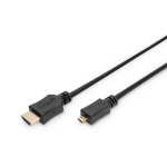 Digitus AK-330109-010-S HDMI kabel 1 m HDMI Type D (Micro) HDMI Type A (Standaard) Zwart