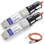 AddOn Networks QSFP-H40G-AOC50M-AO InfiniBand/fibre optic cable 1968.5" (50 m) QSFP+ Orange