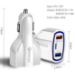 JLC QualComm Triple Port Car Charger 2 x USB 3.0 and 1 Type C - White