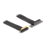 DeLOCK Riser Card PCI Express x4 male 90° angled to x4 slot 90° angled with cable 30 cm