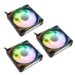 Kolink UMBRA X 120mm PWM ARGB TRIPLE PACK Processor Fan 12 cm Black, White 3 pc(s)