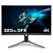 Acer Predator XB323QKV4 - 31.5" Ultra HD (3840x2160), 320Hz DFR, 0.5ms, HDR10, AMD FreeSync Premium Gaming Monitor