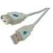 Microconnect USBAAF01 USB cable USB 2.0 0.1 m USB A Grey