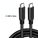 JLC Type C (Male) to Type C (Male) 4K Cable - 2M - Black
