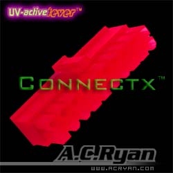 Image of AC Ryan Connectx ATX20pin Female - UVRed 100x Red