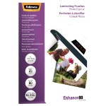 Fellowes Glossy 80 Micron Photo Laminating Pouch - 10x15cm