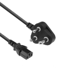 ACT Netsnoer Indiase/Zuid Afrikaanse connector - C13 zwart 2,5 m