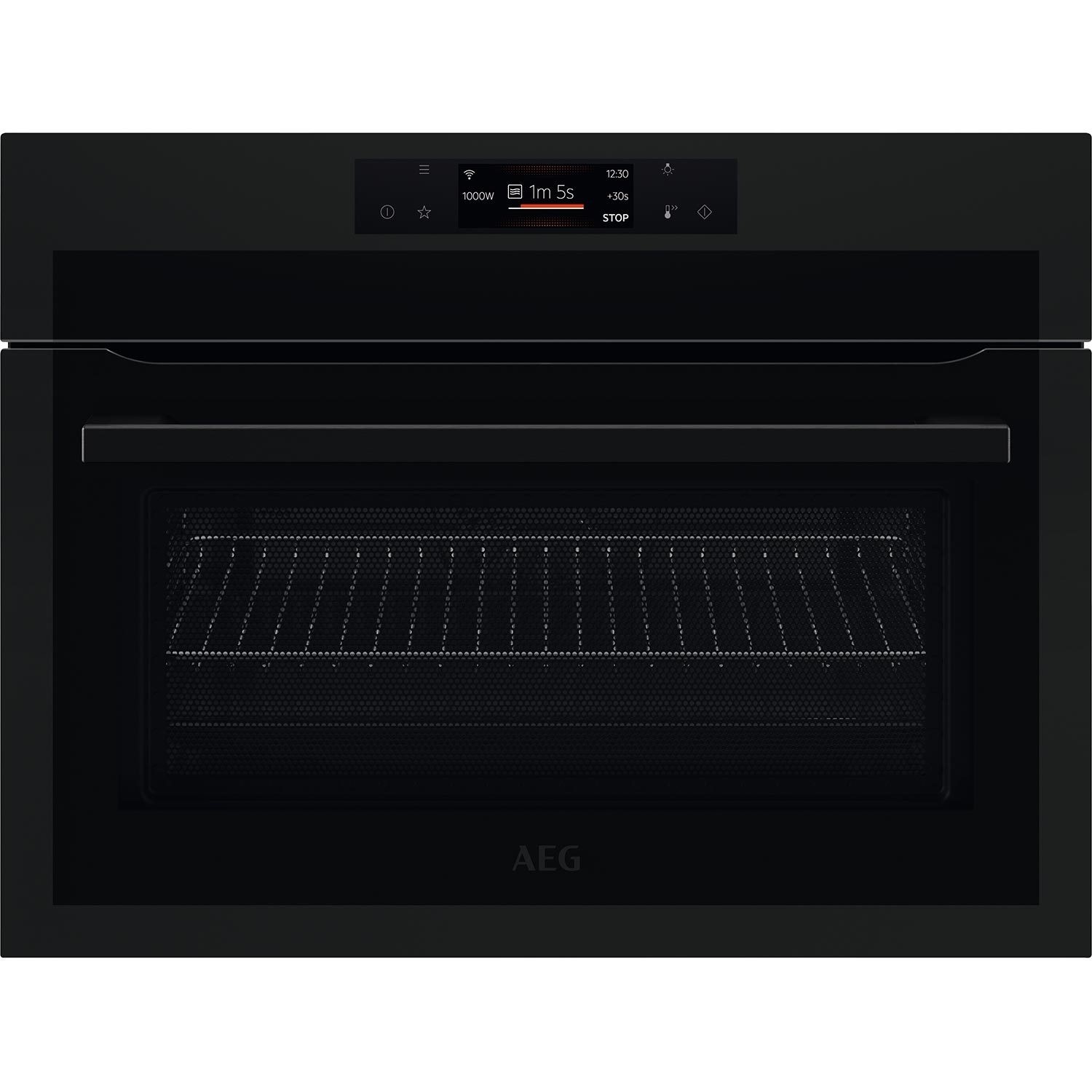 Photos - Oven AEG Built In Combination Microwave  - Matte Black KME768080T 