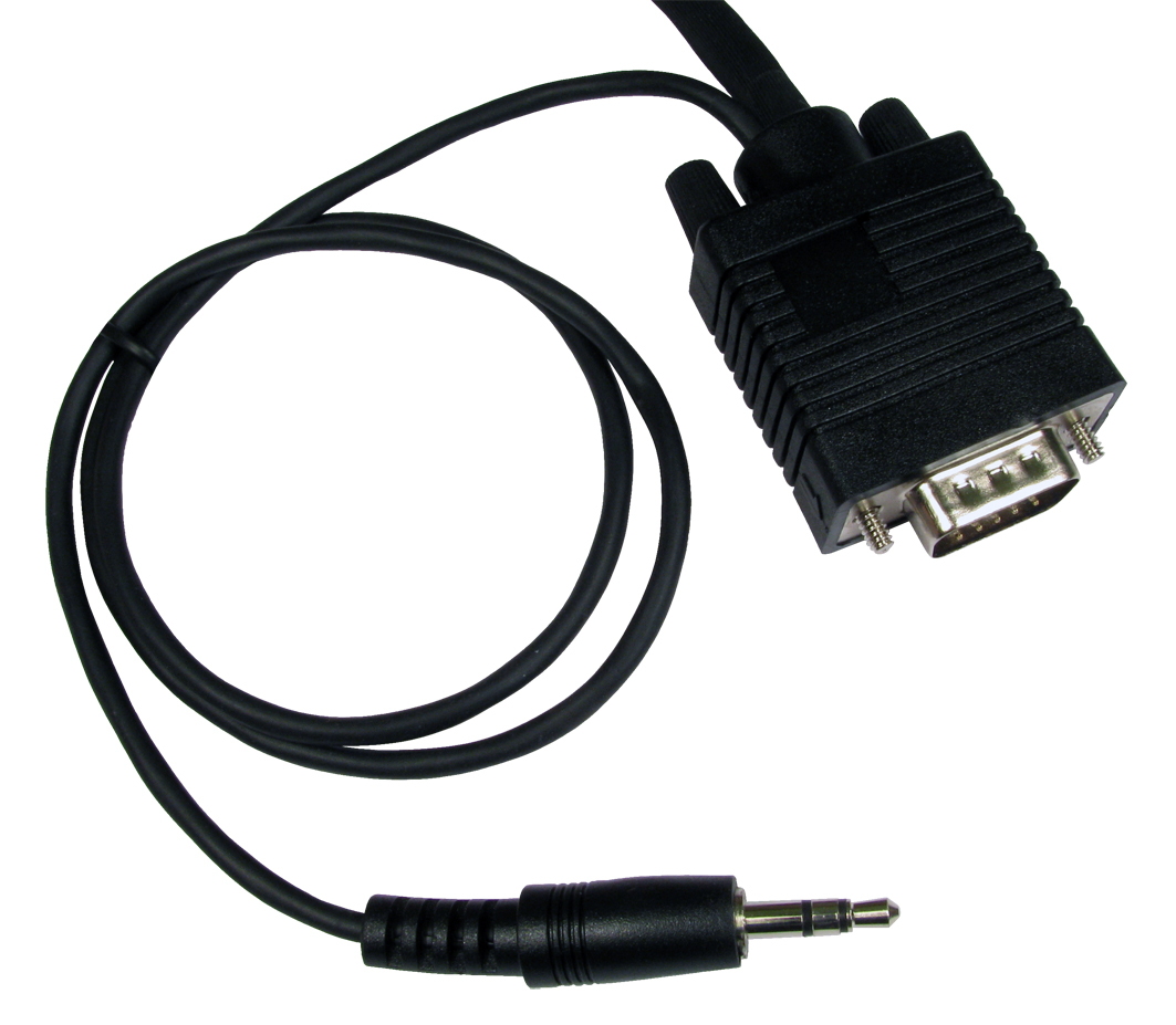 Cables Direct SVGA + 3.5mm 7m VGA cable VGA (D-Sub) Black