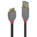 Lindy 0.5m USB 3.2 Type A to Micro-B Cable, 5Gbps, Anthra Line