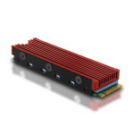 Axagon CLR-M2 computer cooling system M.2 NVMe SSD, Solid-state drive Heatsink/Radiatior Black, Red