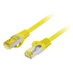 Lanberg PCF6A-10CU networking cable Yellow 0.5 m Cat6a S/FTP (S-STP)