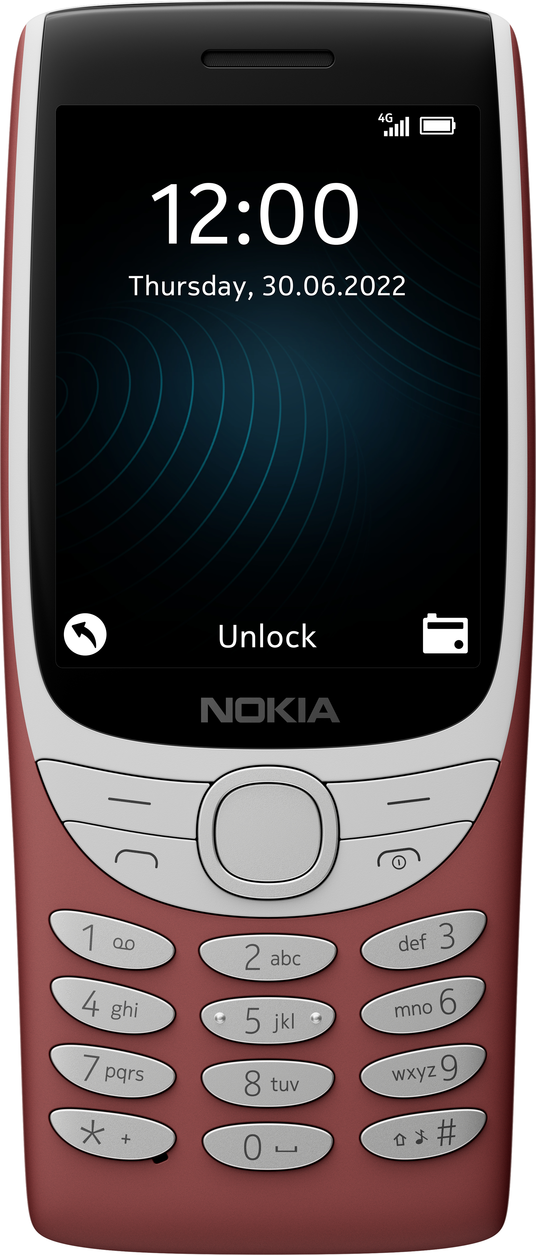 Image of Nokia 8210 4G 7.11 cm (2.8") 107 g Red Feature phone