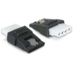 DeLOCK 65046 cable gender changer 4pin Molex 15pin SATA Black