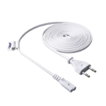 Akyga AK-RD-07A power cable White 3 m C7 coupler CEE7/16