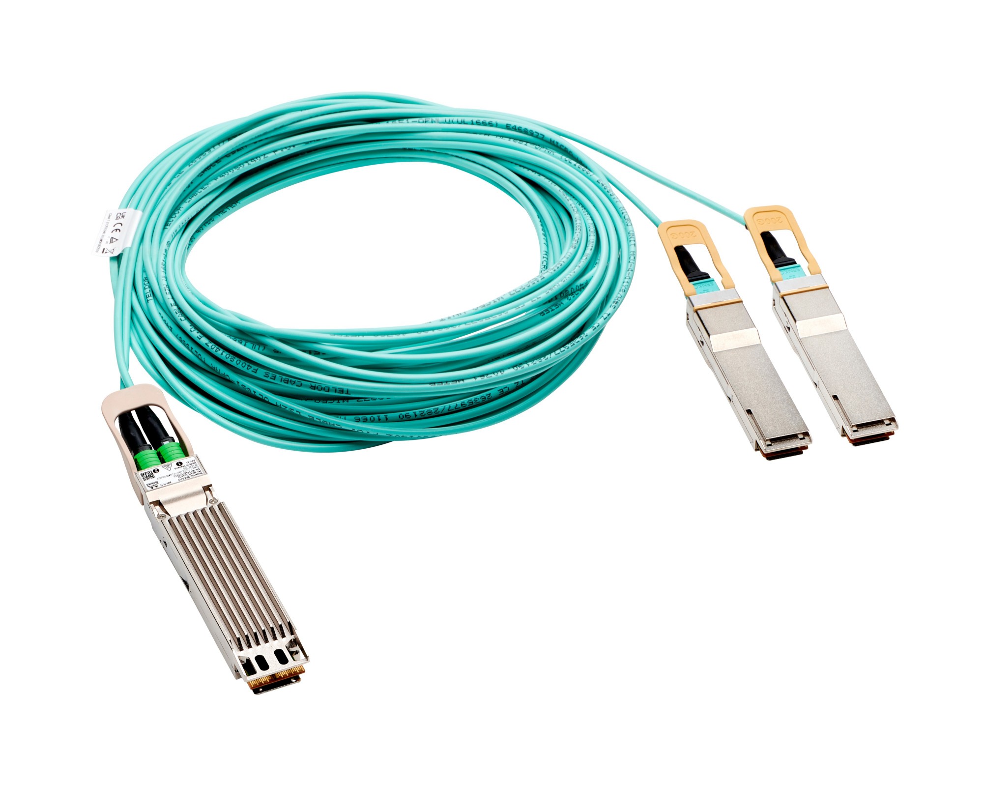HPE InfiniBand HDR/Ethernet OSFP to 2xQSFP56 30m Splitter Active Optic