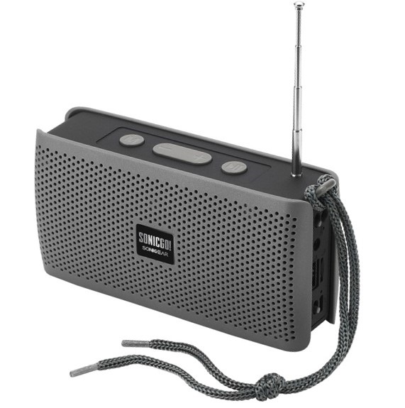 SONICGEAR SONICGO! RDO30-X Portable BT/FM/USB Speaker Gray