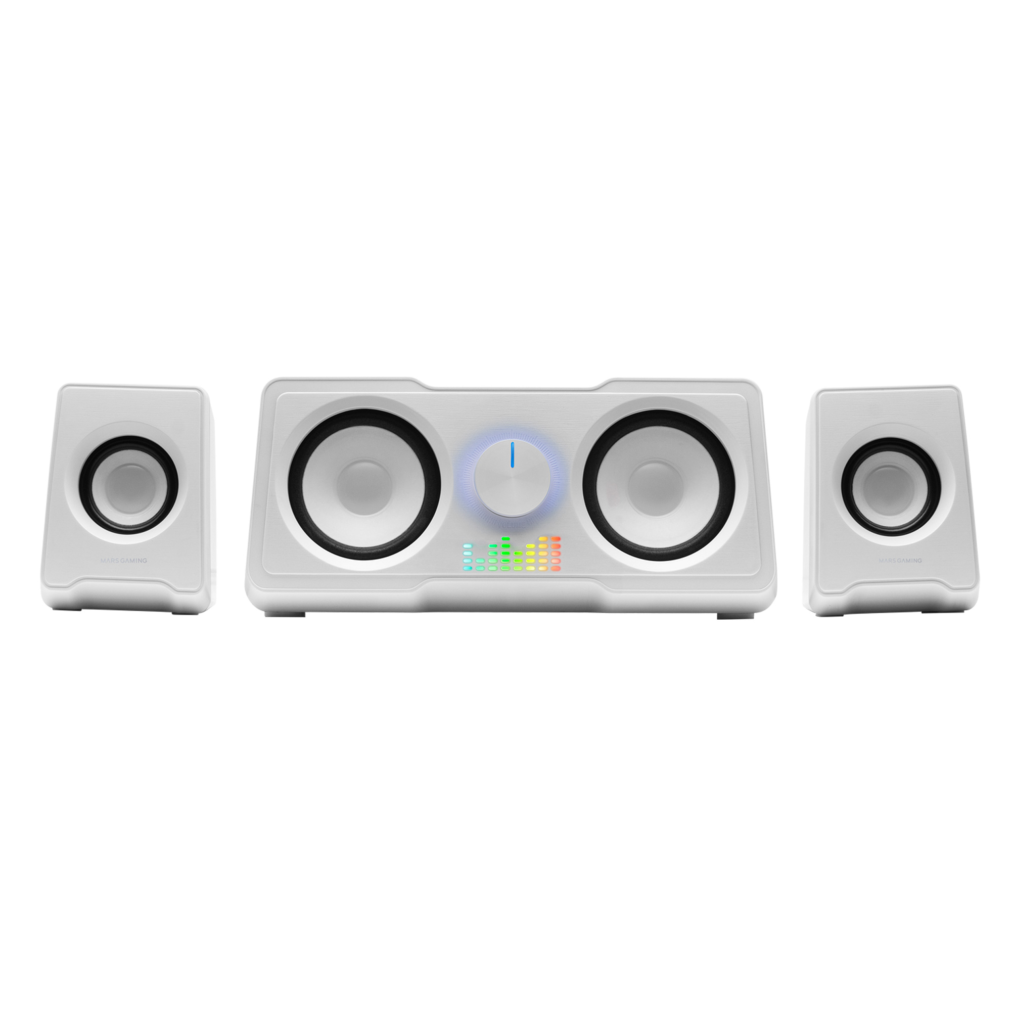 Mars Gaming MS22W Compact Gaming Speakers 2.2 RGB Flow Subwoofer + 4 A