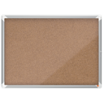 Nobo Premium Plus Cork Lockable Notice Board Hinged Door 8xA4