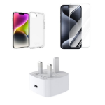 JLC iPhone 16E Clear Gel Bundle